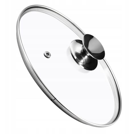 KADAX Topfdeckel, Universaldeckel aus Glas mit Silbergriff, hitzebeständiger Deckel in verschiedenen