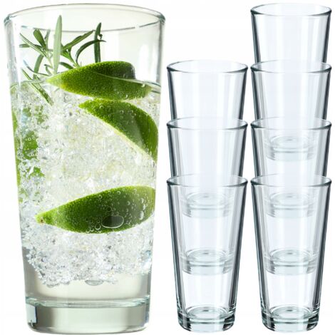 KADAX Trinkgläser, Cocktailgläser aus robustem Glas, Longdrinkgläser, Universalgläser für Wasser, Sa