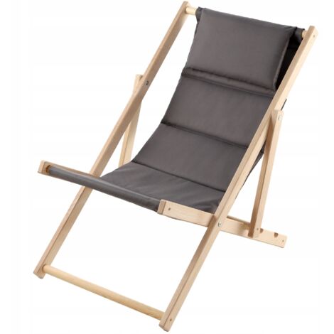 KADAX Tumbona de Madera Jardín Playa Cómodo Cojín Plegable Fabricante Polaco