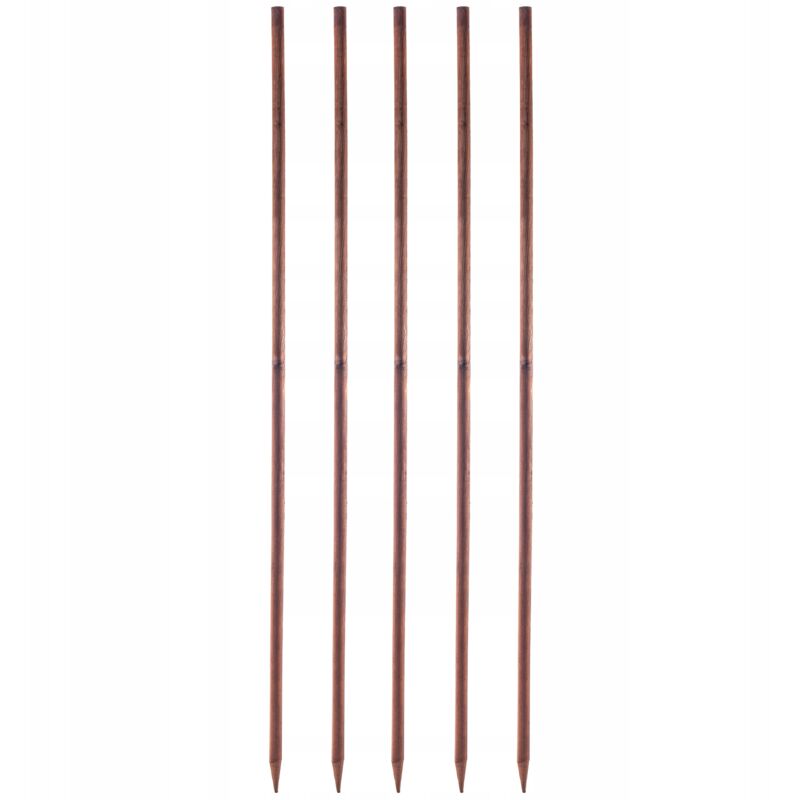 Kadax - Tuteur en bois imprégné pour plantes grimpantes - Résistant aux intempéries - Tuteur de fleurs - Treillis - Piquets en bois - 5, 28 mm x 180