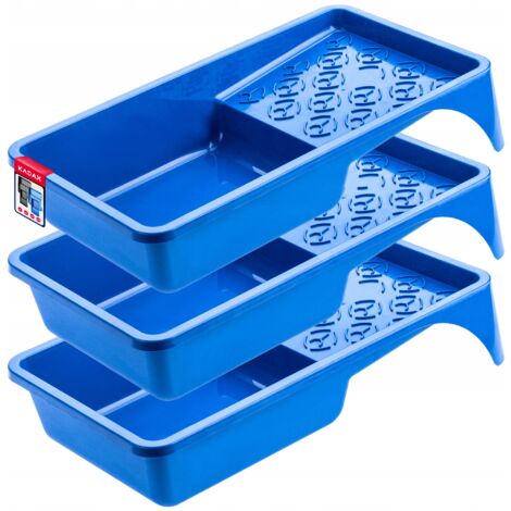KADAX Vassoio per rullo di vernice 160mm Blu 3 pz