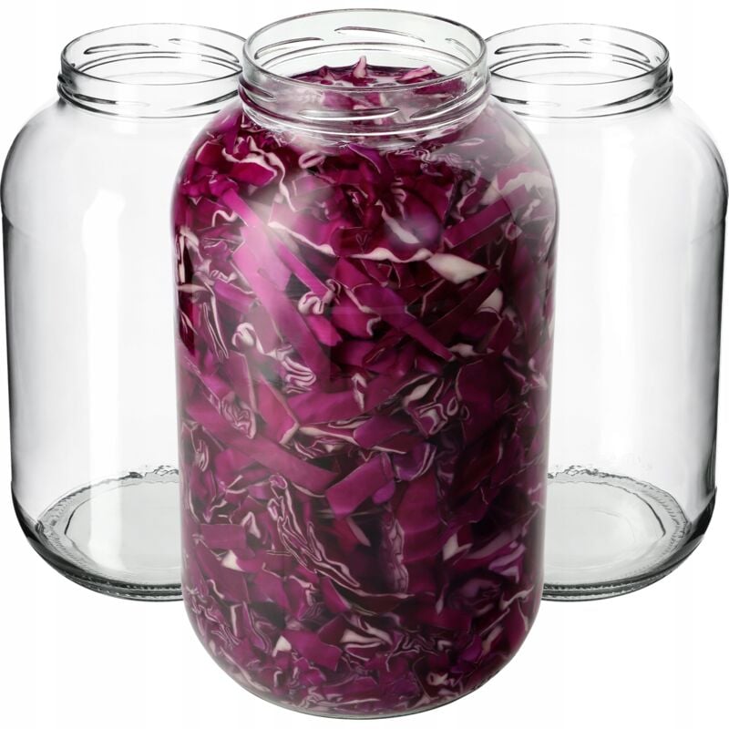 Kadax - Weck Lot de 12 bocaux de conservation, ronds, diamètre : 100 mm, à insérer, sans couvercle