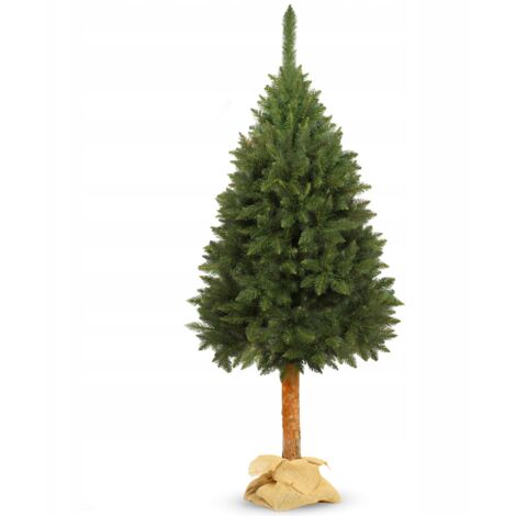 KADAX Weihnachtsbaum, künstlicher Christbaum 220 cm aus PVC-Kunststoff, Fichte mit Stamm, O ca. 110