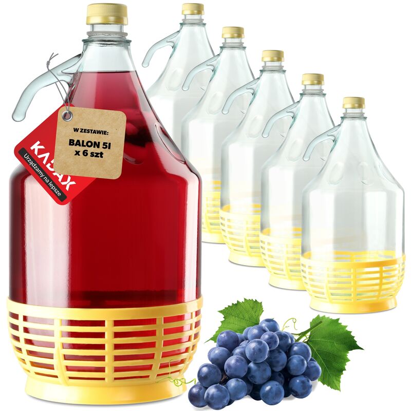 Kadax Weinballon, Glasballon Für Wein, Weinfass Aus Glas