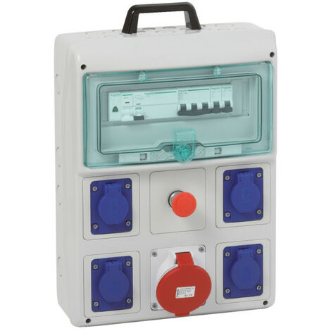 Kaedra coffret de chantier 4 prises 16A NF + 1 prise 3P+T 16A (PFR10104)