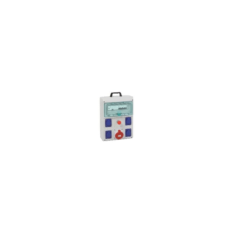 Schneider Electric - Kaedra coffret de chantier 4 prises 16A nf + 1 prise 3P+N+T 32A - PFR10107