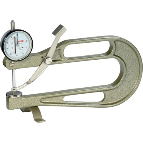 Käfer Dickenmessgerät K 200 A, Messbereich 0–30 mm, Ablesung 0,1 mm, flache Messtaster 30 mm