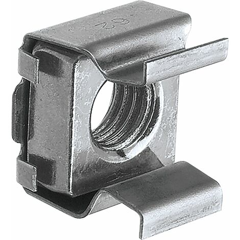 Käfigmutter M10 R140-62 Käfig: Edelstahl 1.4310, Mutter: Edelstahl