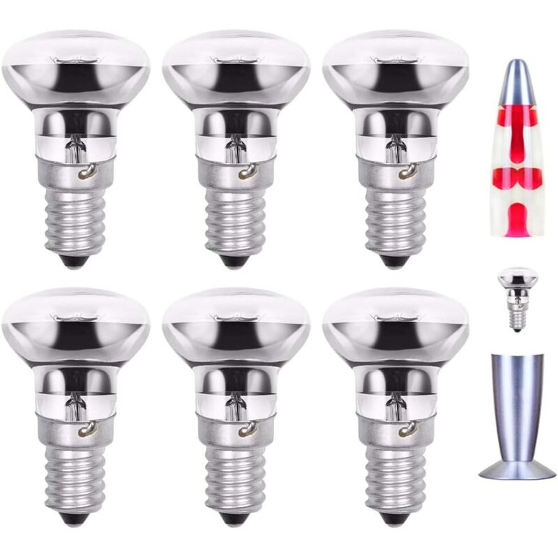 Shmshng - 30 w E14 R39 Spot ses ampoule, réflecteur ampoule Incandescent, remplacement de lampe de lave Lite (lumière chaude, 3 unités)