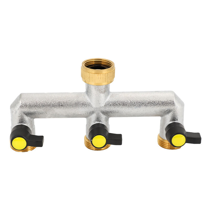 G3/4-Collecteur à 3 voies - arrosage de jardin et d'irrigation Raccordement de tuyau à 2 voies - vanne contrôlable