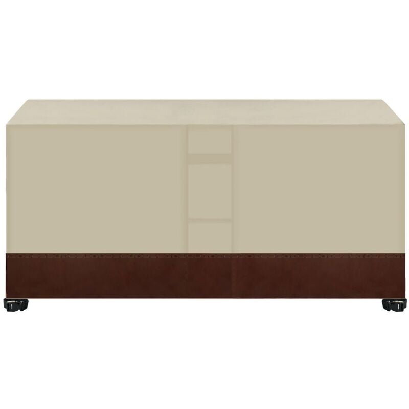Housse Salon De Jardin Rectangulaire, Patio Housse De Meuble Oxford Carré avec ÉVents, Vent ÉTanche PoussièRe, pour Table Chaise