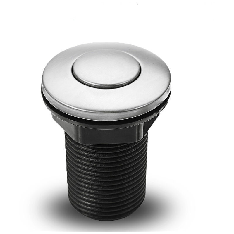 Interrupteur pneumatique à bouton-poussoir pour baignoire, spa, déchets, déchets, noir, 34 mm,SEMAket,noir