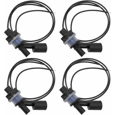 KAEJYIUT-Lot de 4 Capteurs de Niveau deau,T-Audace Interrupteur Flotteur Pour, Pompe Capteur Niveau eau Interrupteur De Niveau Automatique pour Aquarium de Piscine
