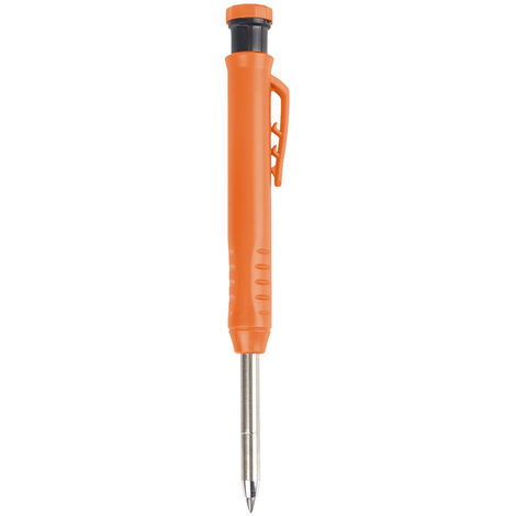 KAEJYIUT Stylo marqueur trou profond, crayon bois, recharge stylo marquage spécial bois-orange