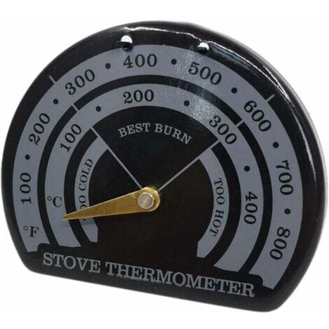 KAEJYIUT-Thermomètre magnétique de poêle de ventilateur de cheminée en bois avec l'outil de barbecue de ménage de sonde