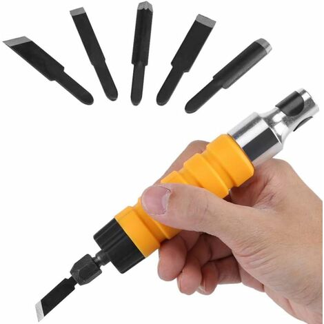 KAEJYIUTLot de ciseaux à bois électriques pour perceuse électrique Arbre flexible (axe flexible non inclus)