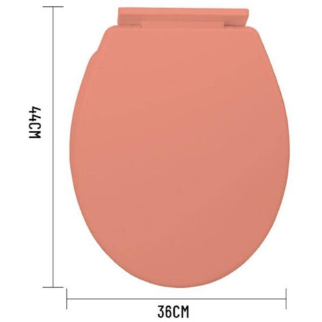 Kaela - Copriwater Universale In Plastica Super Resistente 44x36cm Colore Arancione -