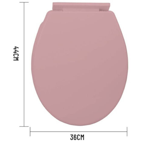 Kaela - Copriwater Universale In Plastica Super Resistente 44x36cm Colore Rosa 59194 -