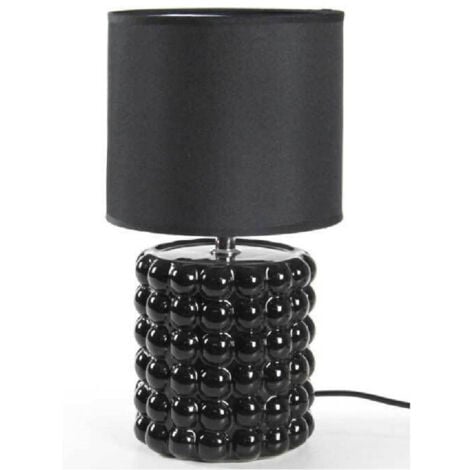 Kaela - Lampada Abat Jour Da Tavolo Scrivania Comodino Ceramica Moderna 33x18 Cm 837388 -