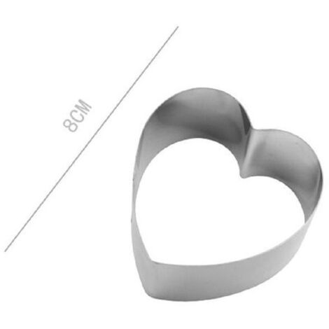 Kaela - Set 2 Pz Forme A Cuore Per Dolci Biscotti Cake Design Stampini Torte 8 Cm 98933 -