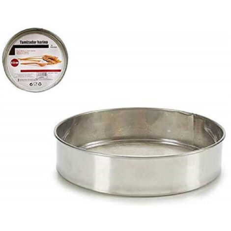 Kaela - Setaccio A Tamburo Farina 19cm Rotondo Acciaio Colino Passino Filtra Cucina Dolc -
