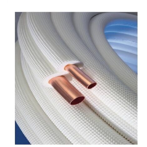 RODRIGAS KÄLTEVERBINDUNG KUPFER KLIMAANLAGE DOPPELROHR ISOLIERT BLANK 1/4 3/8 M1 IN 5 METER