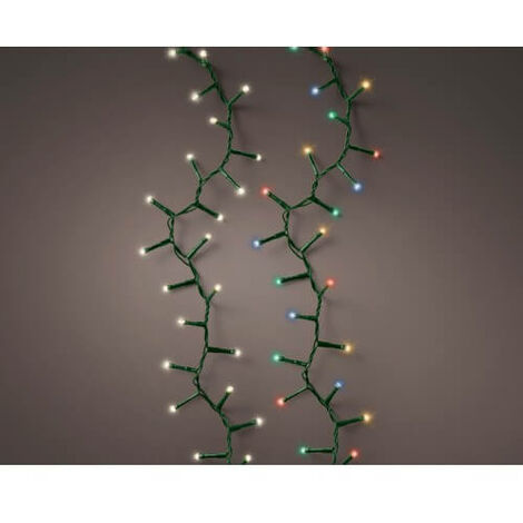 Kaemingk 1000 warmweiße und mehrfarbige LED-Weihnachtslichter, Funkeleffekt