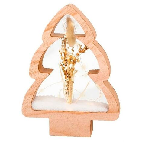 Kaemingk Albero in Legno con LED 28 cm