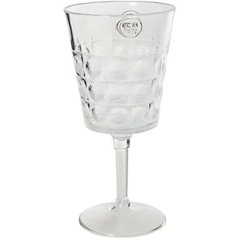 Kaemingk Calice vino plastica uso esterno Trasparente 9x18,4 cm