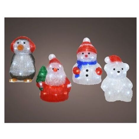 Kaemingk Decoro Lumineo Personaggi Acrilico Assortito