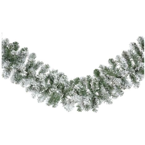 KAEMINGK GREEN/WHITE SNOWY IMPERIAL GARLAND EJ-8718533700657
