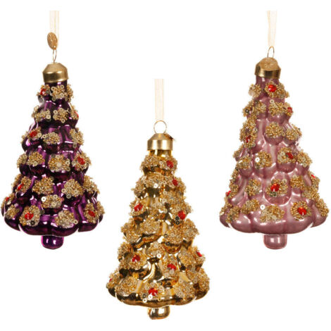 kaemingk KAEMINGK - Albero di natale da appendere in vetro Cod. 122223