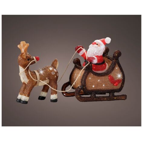 kaemingk KAEMINGK - Babbo natale su slitta LED Cod. 491977
