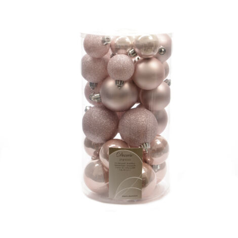 kaemingk KAEMINGK - Box sfere in plastica rosa 6cm Cod. 022937