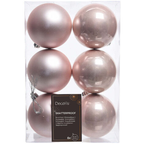 kaemingk KAEMINGK - Box sfere in plastica rosa 8cm Cod. 022114