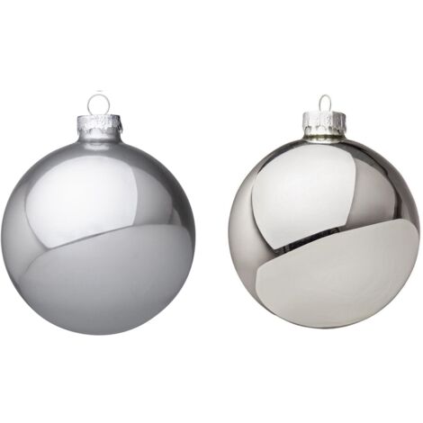 kaemingk KAEMINGK - Box sfere vetro argento 3.5 cm Cod. 010323