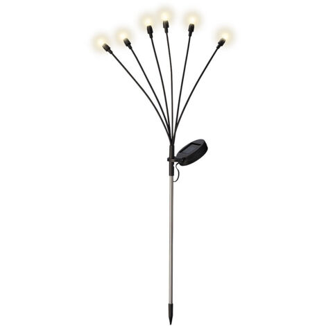 Kaemingk Lampada Solare Decorativa a Stelo Firefly 70cm con 6 LED Caldi