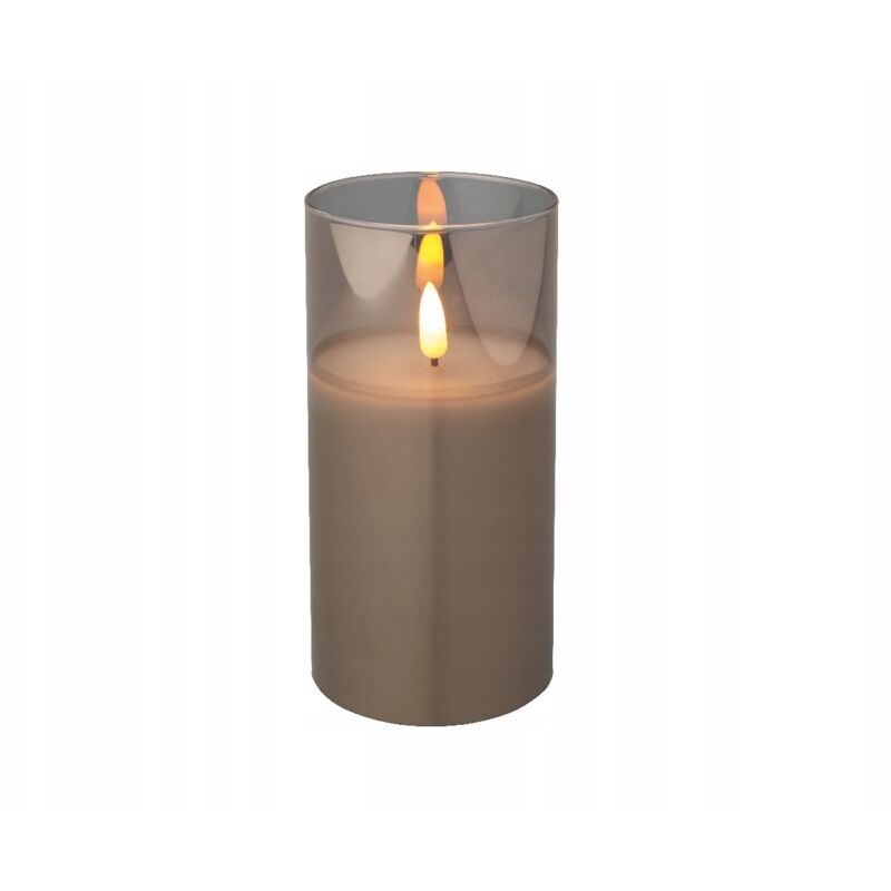 Kaemingk Bv Kaemingk Led Kerze Wachs Indoor 15 Cm Rauchgrau Kerze
