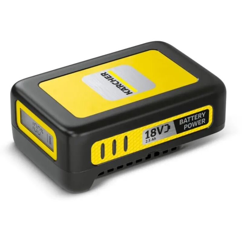Karcher - Kärcher Batería Recargable Ión de Litio 2400 mAh 18 v (2.445 - 034.0), Negro/ Amarillo