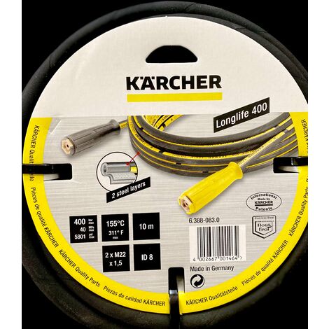 Kärcher Hochdruckschlauch Longlife 400, 10 m, DN 8, inkl. Drehkupplung
