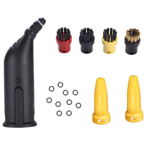 Kärcher Power Nozzle Kit - Small Round Brush, O-ring, Yellow Steam Nozzle