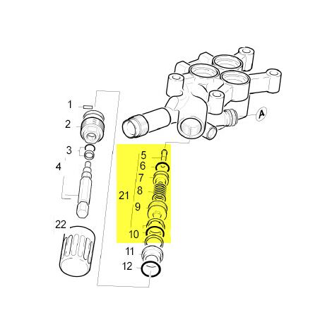 Kärcher – Vanne de dérivation pour nettoyeur haute pression – Accessoire compatible HD650 – Installation facile – 45910380