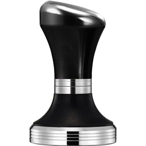Kaffee-Stampfer, rostfreier Espresso-Kaffee-Stampfer, Barista-Stampfer, Espresso-Handstampfer, Stahl-Espresso-Stampfer (schwarz)