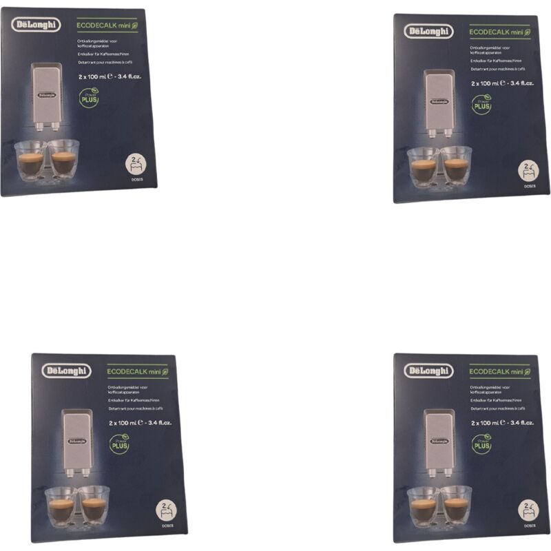 Delonghi Mehrfarbig Ersatzteil - 4Er-Set Natürlicher Entkalker Nokalk 2X100ml - Braun, Kenwood, Ariete, Rowenta, Privileg, Simac, Bifinett, Silvercrest