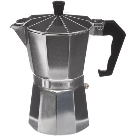 Kaffeebereiter aus Aluminium, für 6 Espresso-Tassen