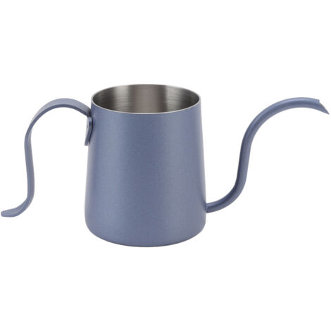 Kaffeekessel aus Edelstahl 304, langer, dünner Ausguss, 250 ml, ideal für die Kaffeezubereitung zu Hause, dunkelblaue Farbe