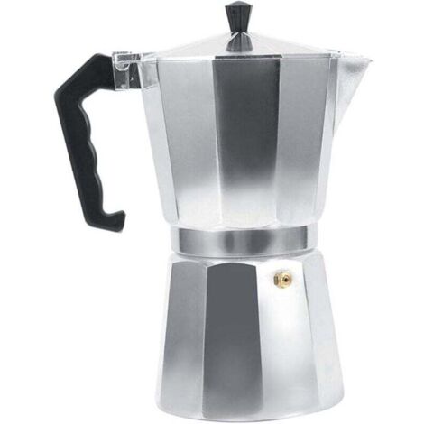 Kaffeemaschine, italienische Moka-Kanne aus Aluminium, Moka-Kaffeetassen für Herd, Büro, Zuhause. (450 ml)