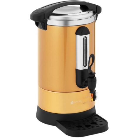 Kaffeemaschine Kaffeeautomat Filterkaffeemaschine 6 L Edelstahl Ausguss Gold - Orange