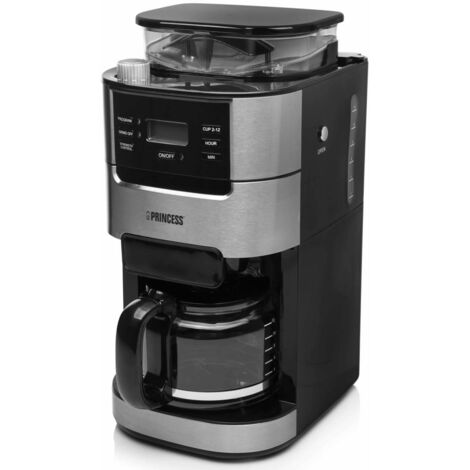 Kaffeemaschine Mahlen & Brühen Roma 1050 W Schwarz Princess - Schwarz