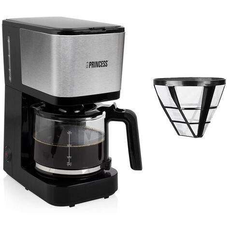 Kaffeemaschine mit Glaskanne für 12 Tassen & 2x Permanentfilter